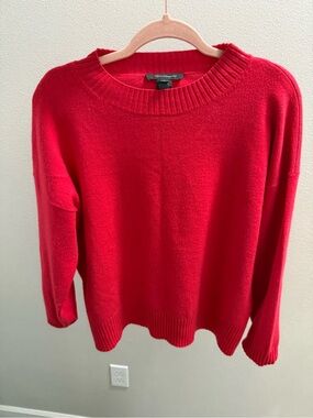 French Connection Bright Red/Raspberry colored  Crewneck Sweater